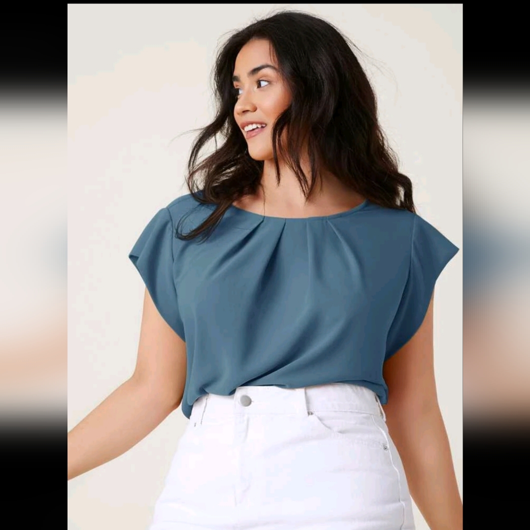 Folded Pleaded Solid Top
